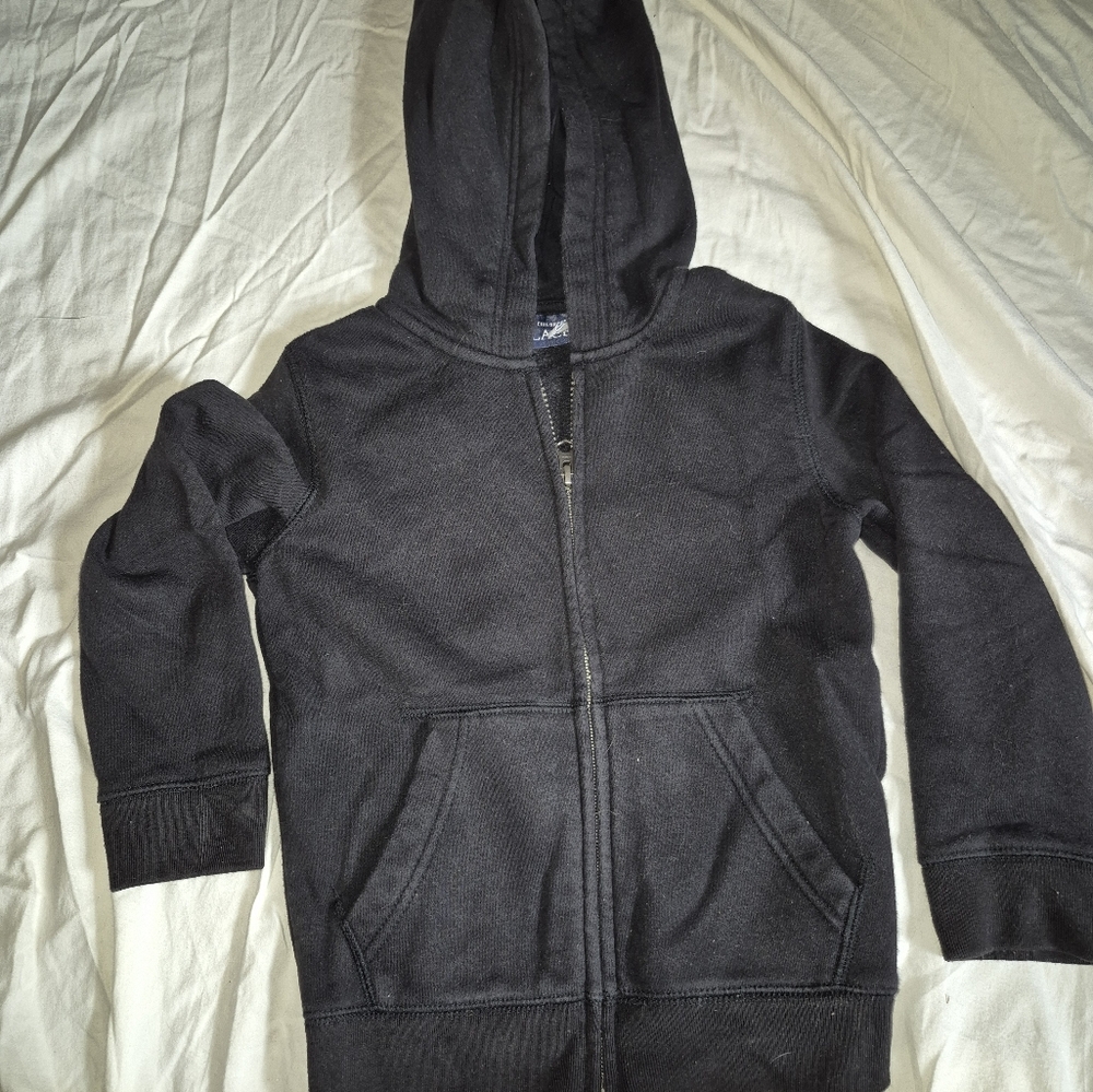 Black children's place jacket.